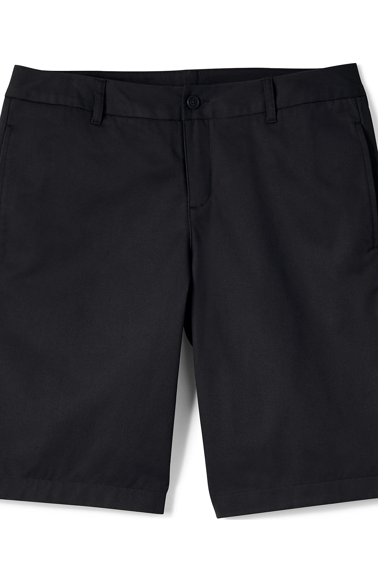 School Uniform Young  Plain Front Blend Chino Shorts - image 2