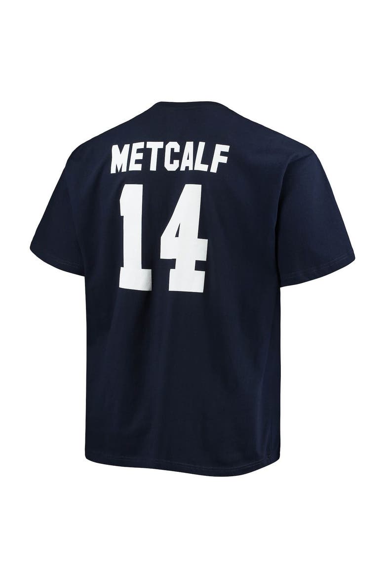 Men's Fanatics Branded DK Metcalf College Navy Seattle Seahawks Big & Tall Player Name & Number T-Shirt, Alternate, color, Navy