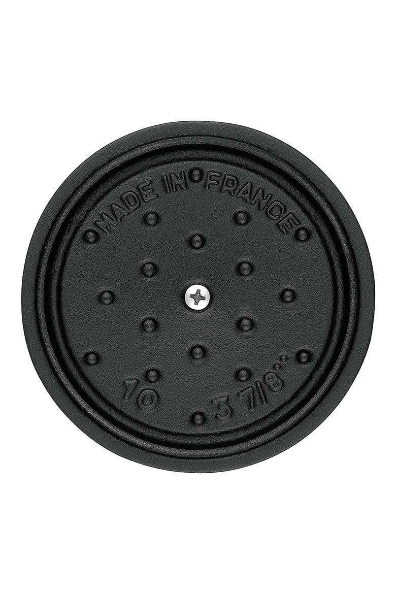 Enameled Cast Iron 0.25-Quart Mini Cocotte, Alternate, color, MATTE BLACK