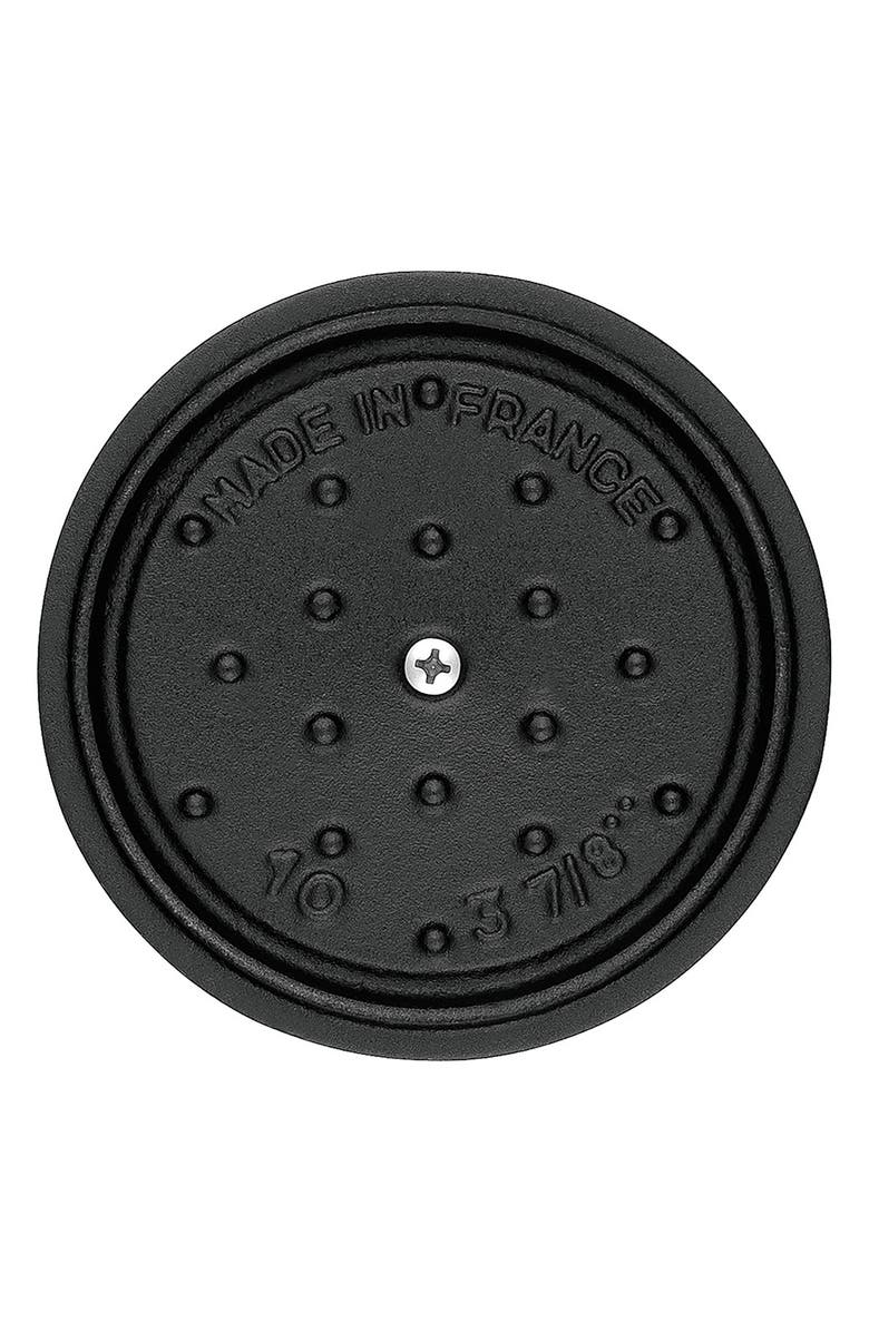 Staub Enameled Cast Iron 0.25-Quart Mini Cocotte, Alternate, color, Matte Black