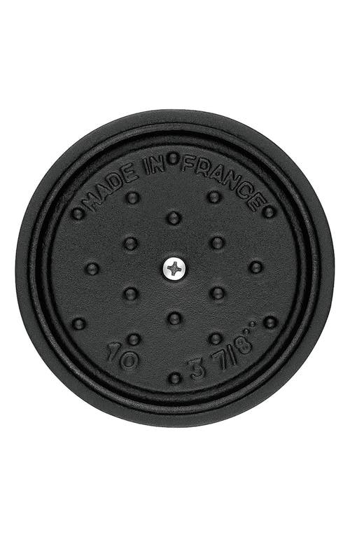 Staub Enameled Cast Iron 0.25-quart Mini Cocotte In Black