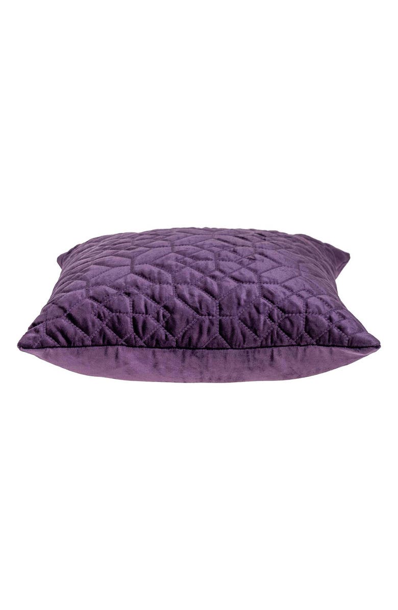 PARKLAND COLLECTION Sora Quilted Throw Pillow, Alternate, color, Purple