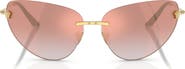 Versace 64mm Gradient Cat Eye Sunglasses