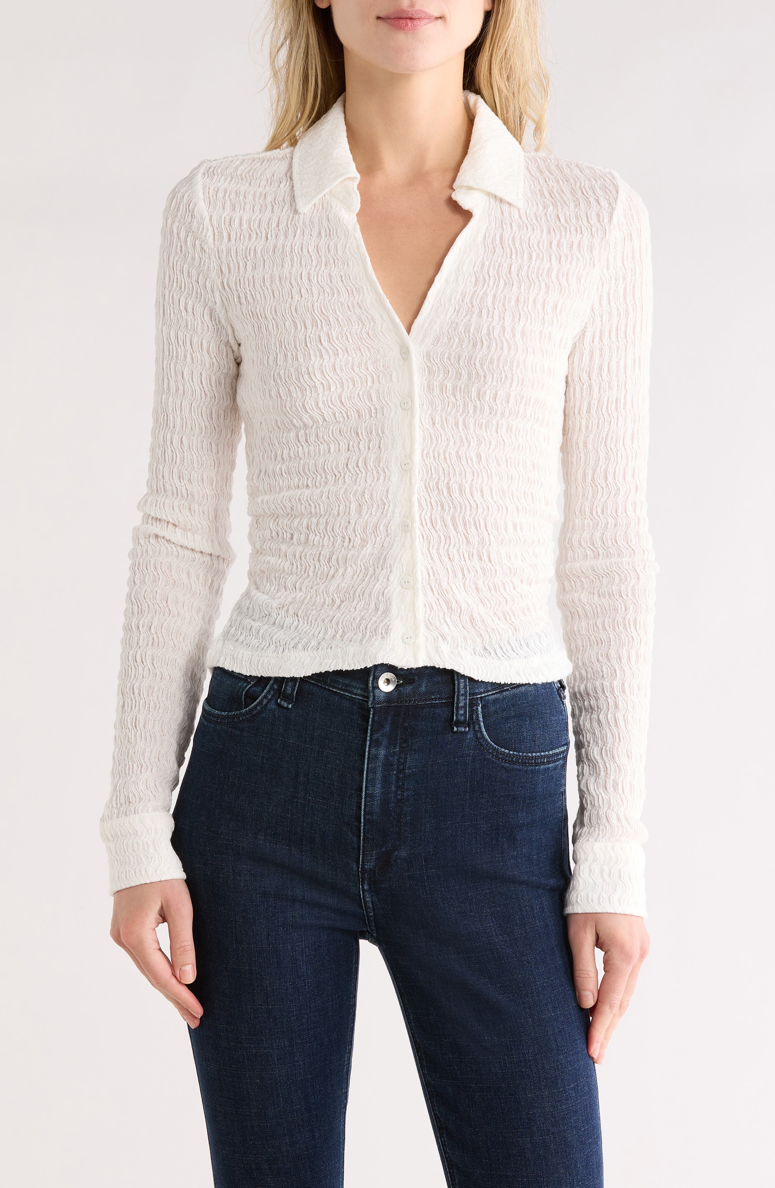 Connie Slim Fit Button-Up Shirt - image 3