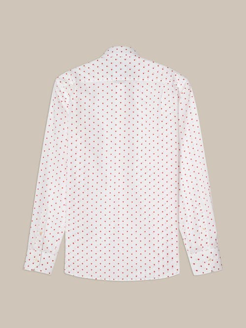 Robert Talbott Reynolds Strawberry Print Contemportary Fit Shirt In Strawberry