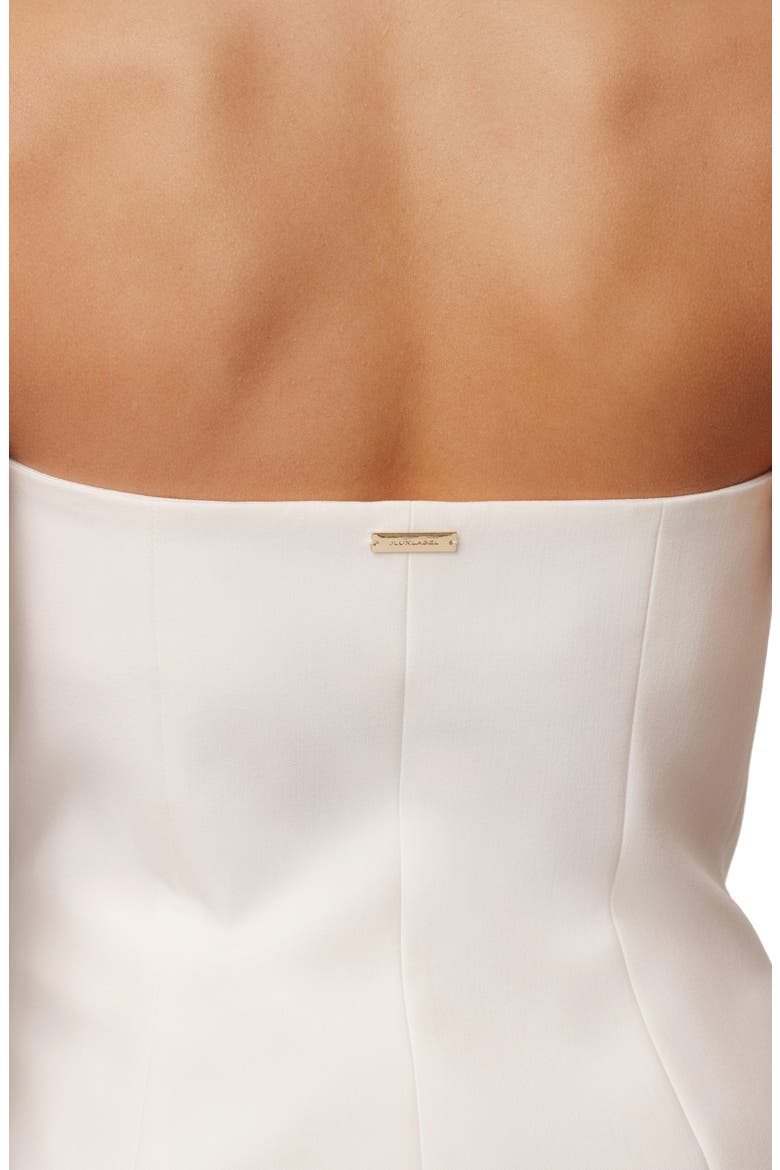 Strapless Button Front Vest, Alternate, color, IVORY