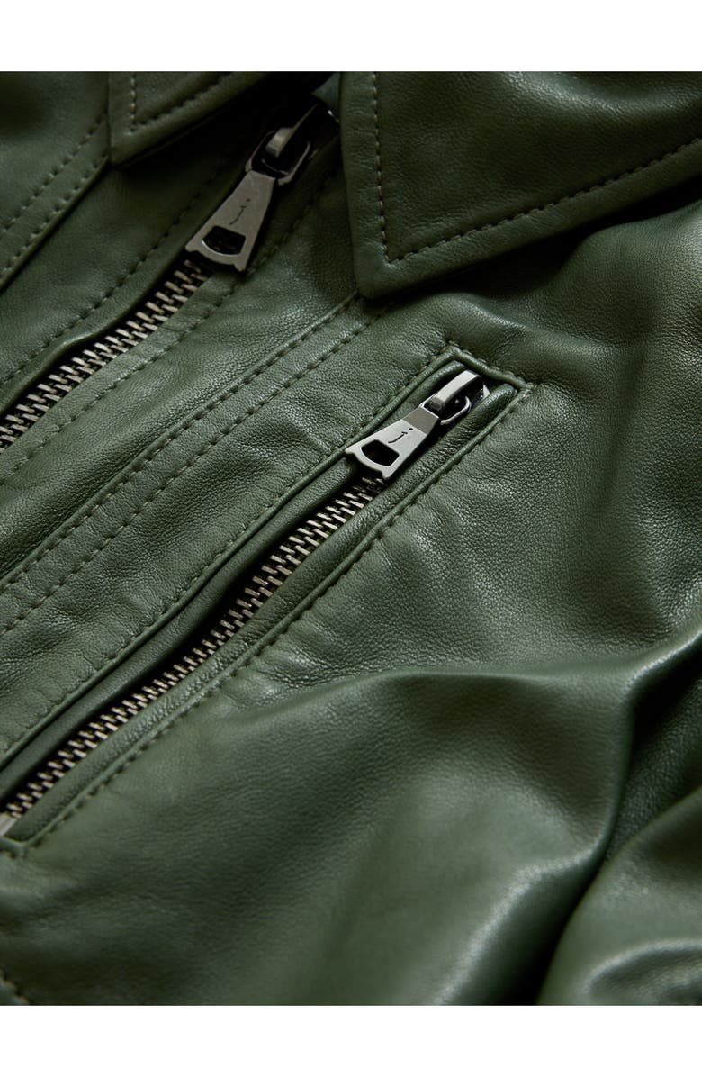 John Varvatos Kai Leather Aviator Jacket, Alternate, color, 