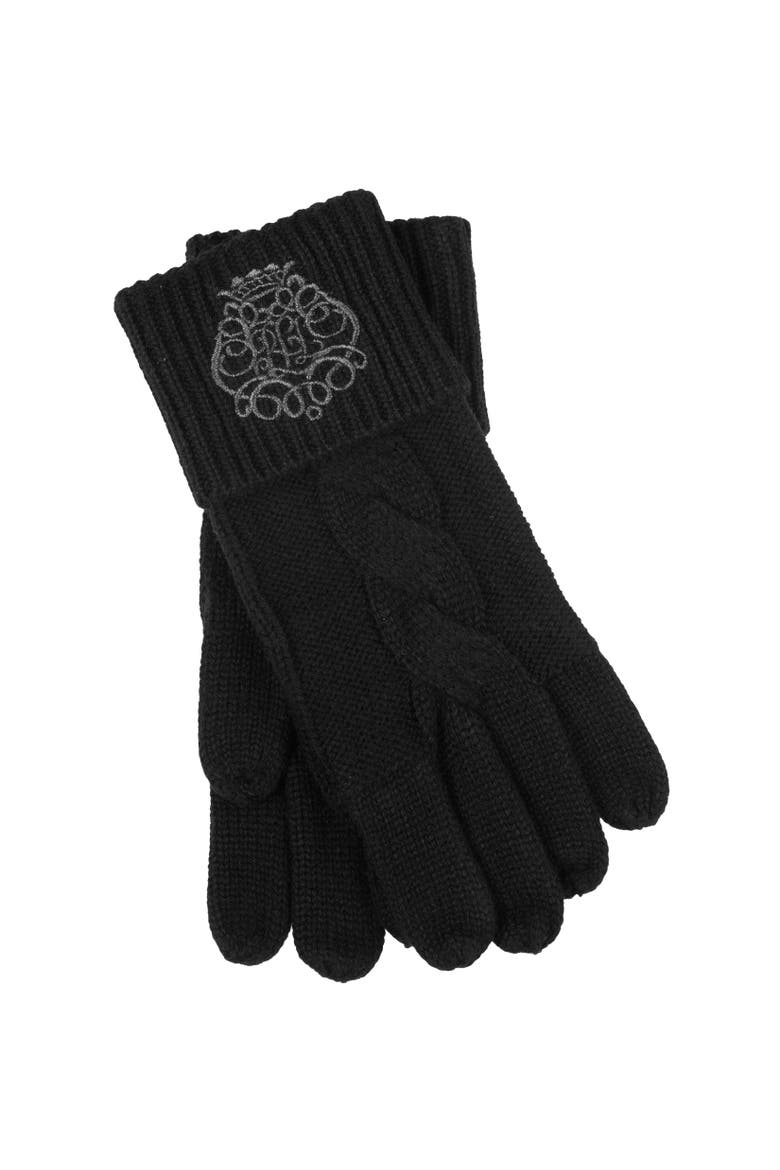 direct embroidery glove, Main, color, black
