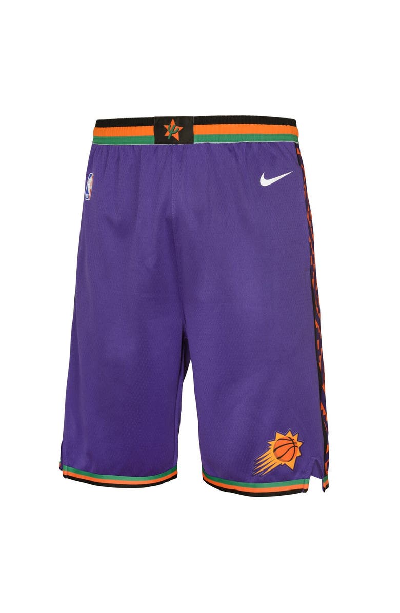 Nike Youth Nike  Purple Phoenix Suns 2024/25 City Edition Swingman Performance Shorts, Alternate, color, 