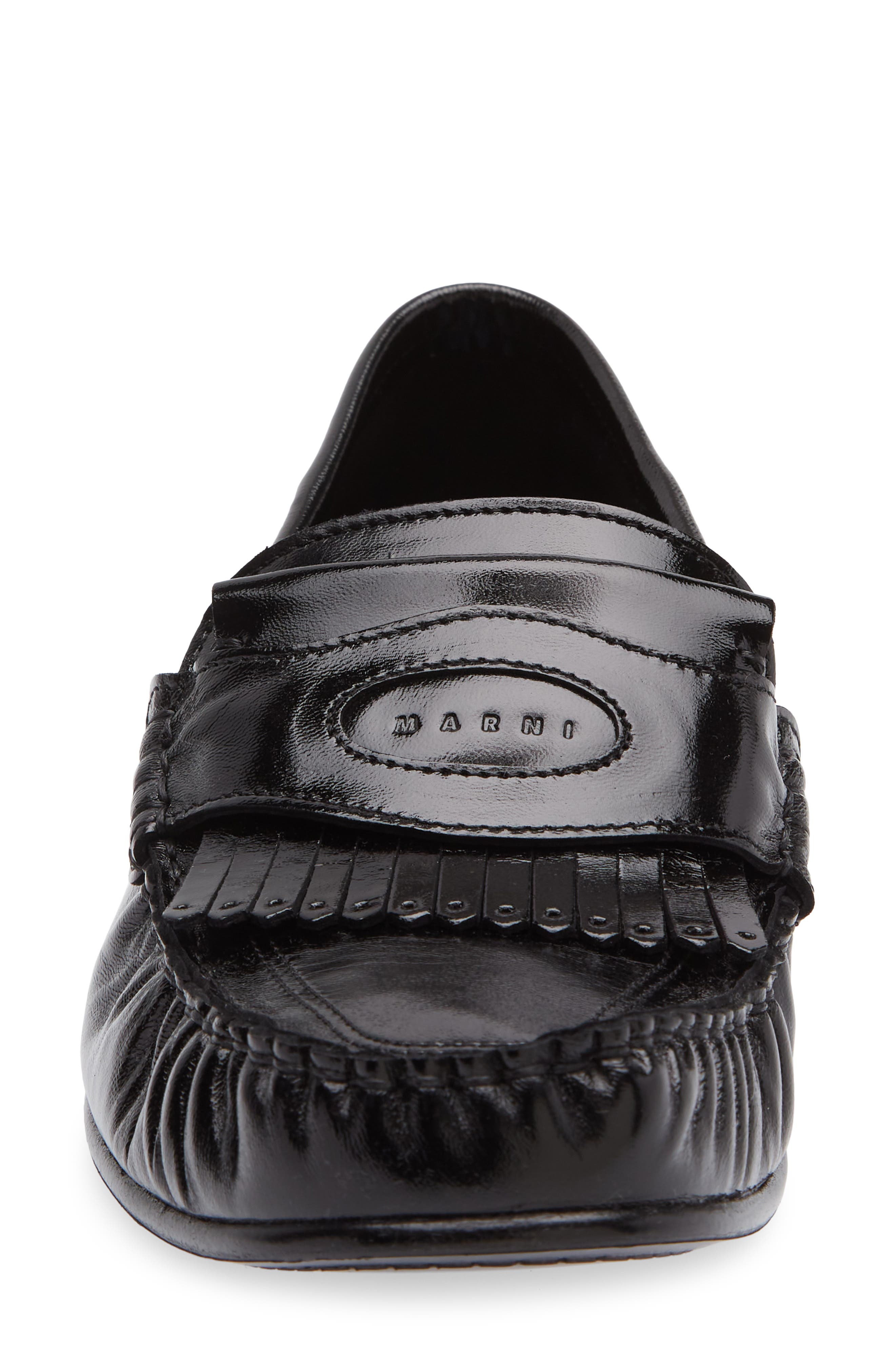 Marni Collapsible Loafer, Alternate, color, Black