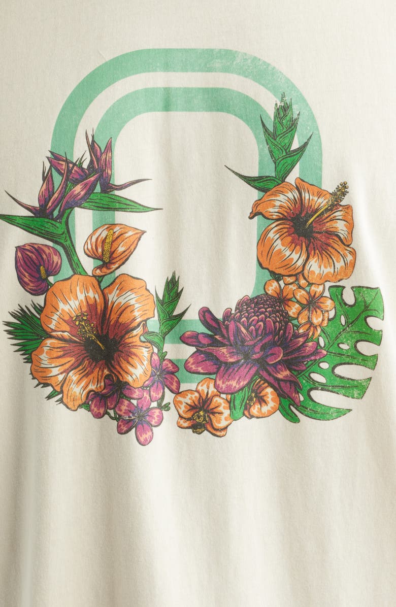 OVERTIME Bloom Cotton Graphic T-Shirt, Alternate, color, Cream