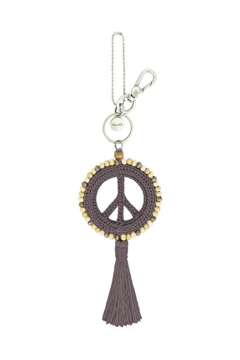 Yarnicharmz Crochet Peace Dangle
