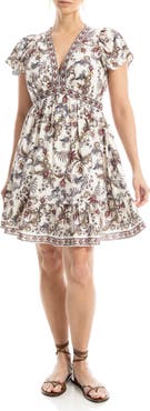 MAX STUDIO Flutter Sleeve Dress