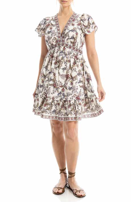 MAX STUDIO Flutter Sleeve Dress
