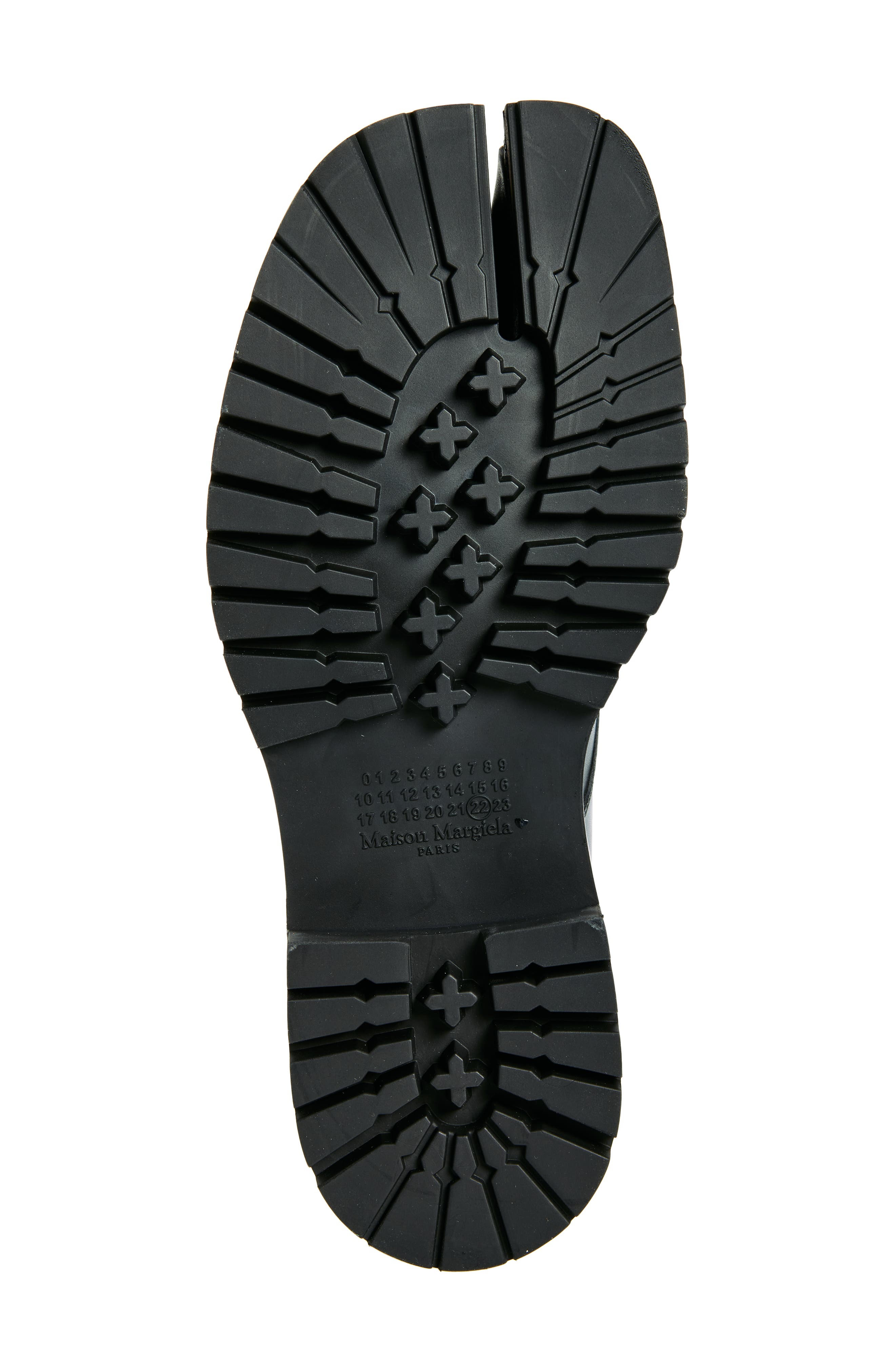 Maison Margiela Tabi County Derby, Alternate, color, Black