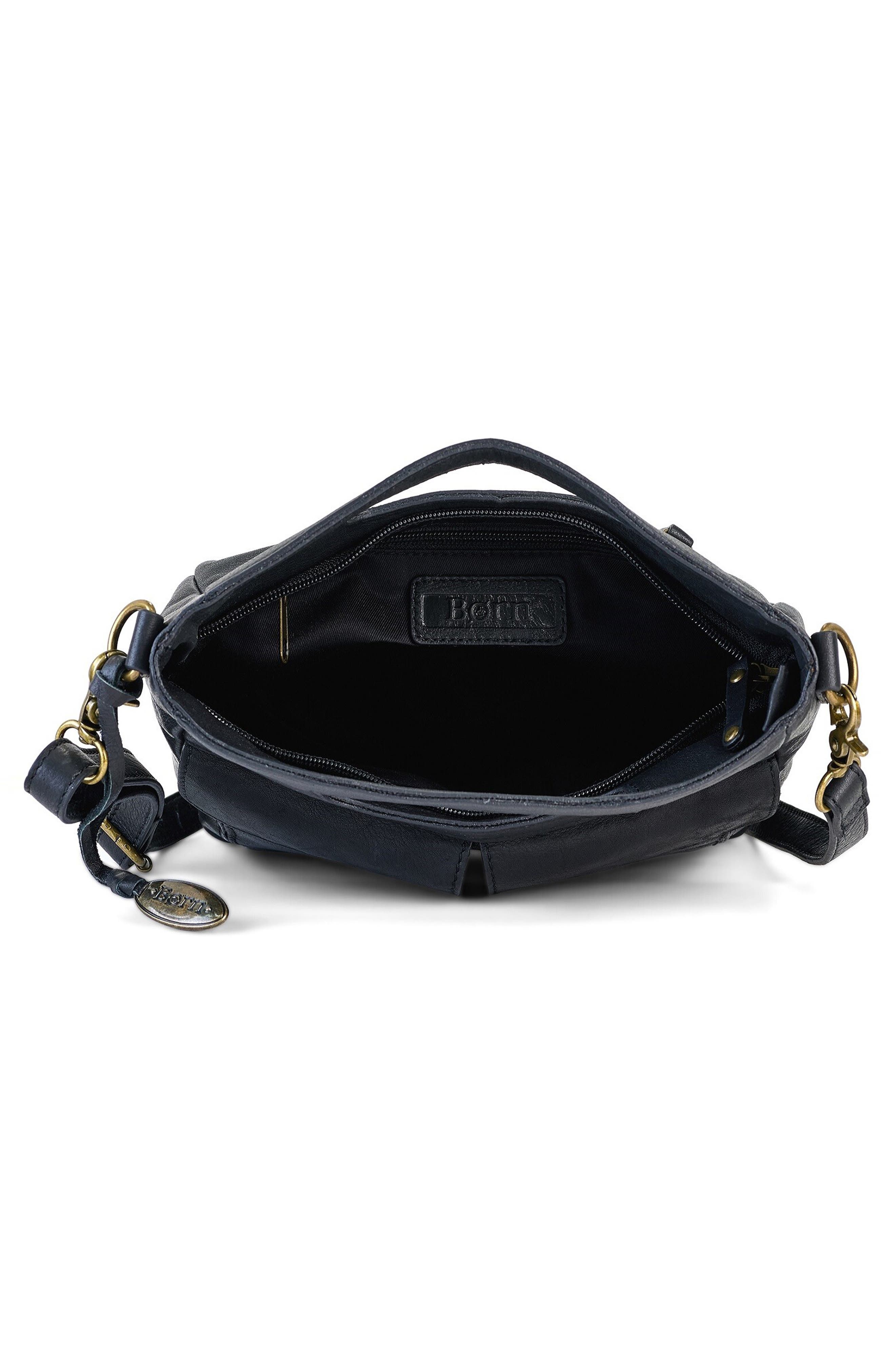 McCauley Cutout Crossbody Bag, Alternate, color, BLACK