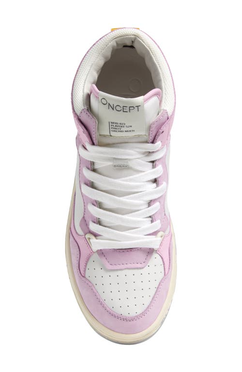Oncept Philly High Top Sneaker In Orchid Multi