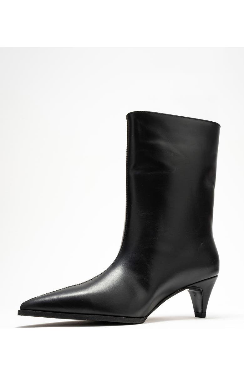 Forever & Always Shoes Aleo Leather Pointed Toe Boot, Alternate, color, Black Leather