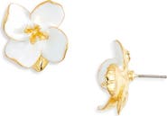 Kenneth Jay Lane Enamel Flower Earrings