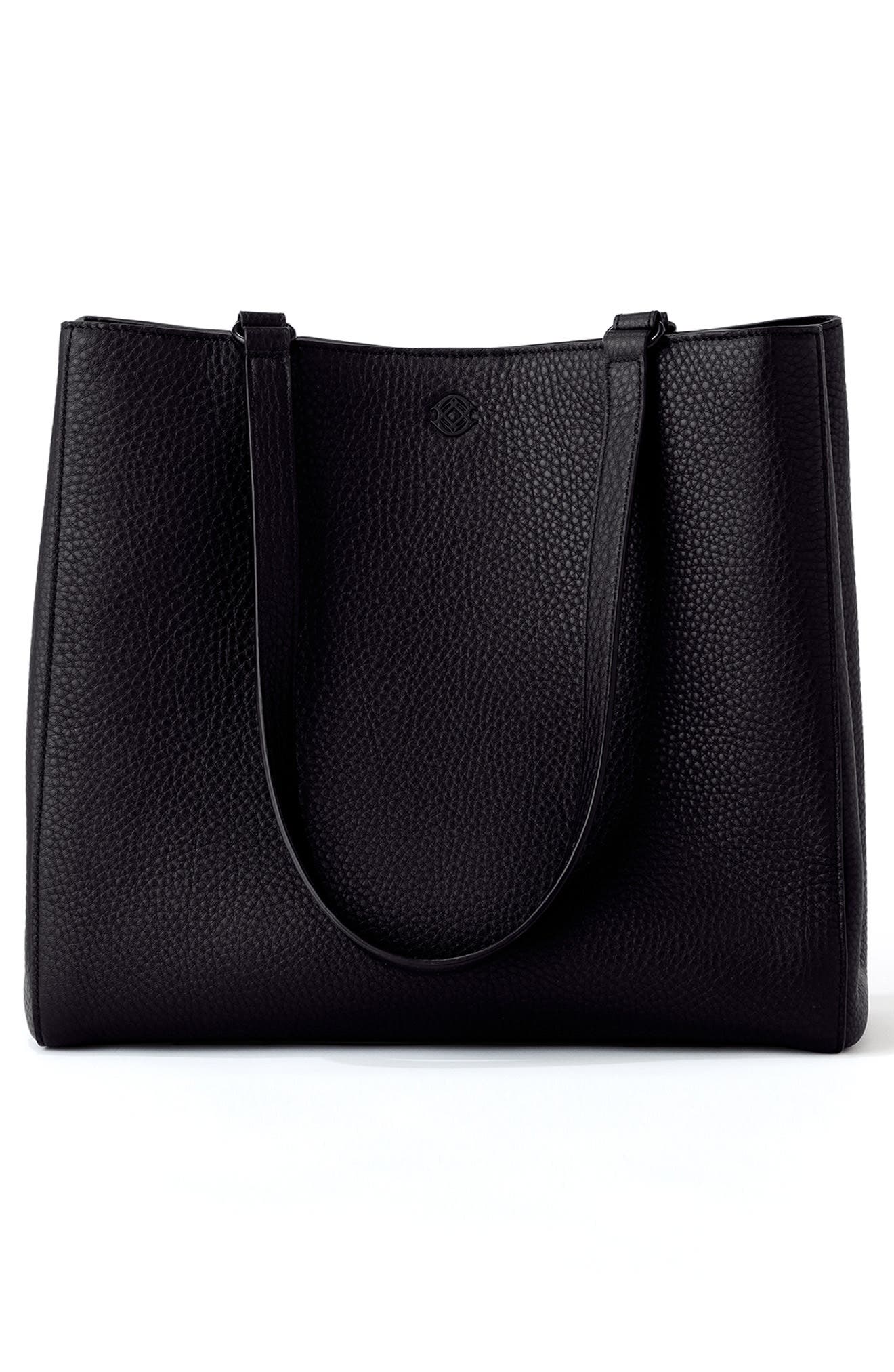 Dagne Dover Medium Allyn Leather Tote, Alternate, color, 