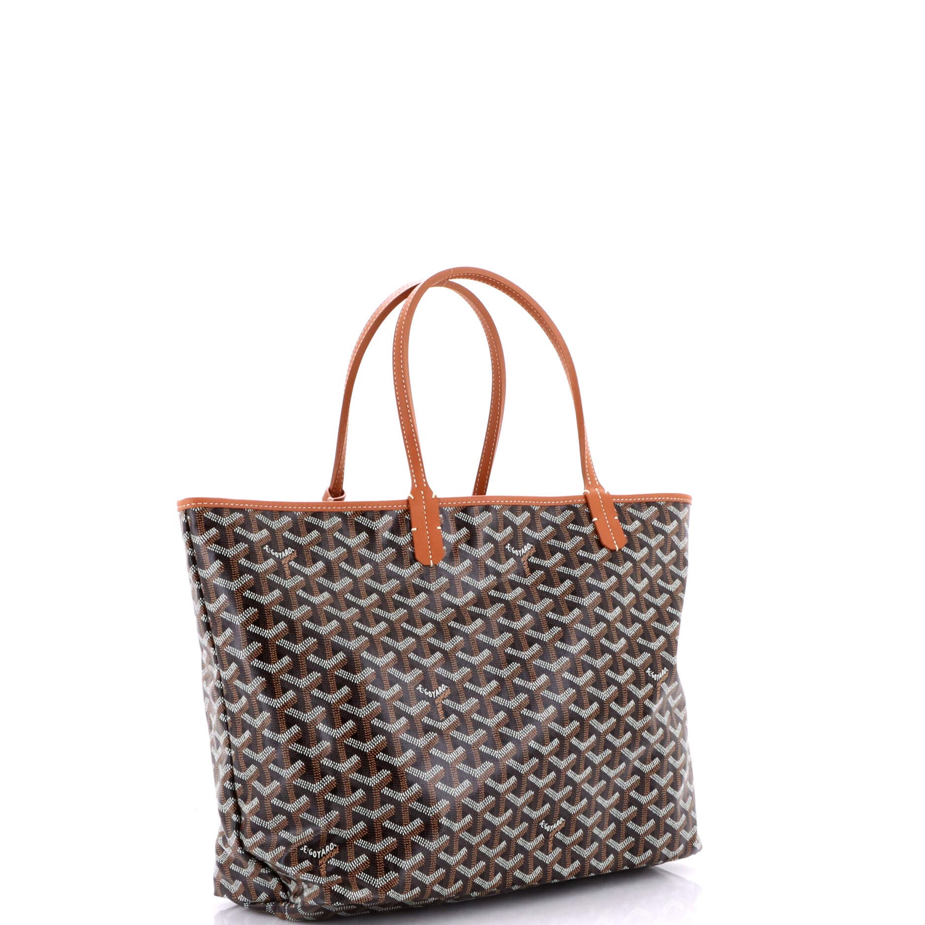 Pre-Owned Goyard Saint Louis Tote Coated Canvas PM, Alternate, color, Brown