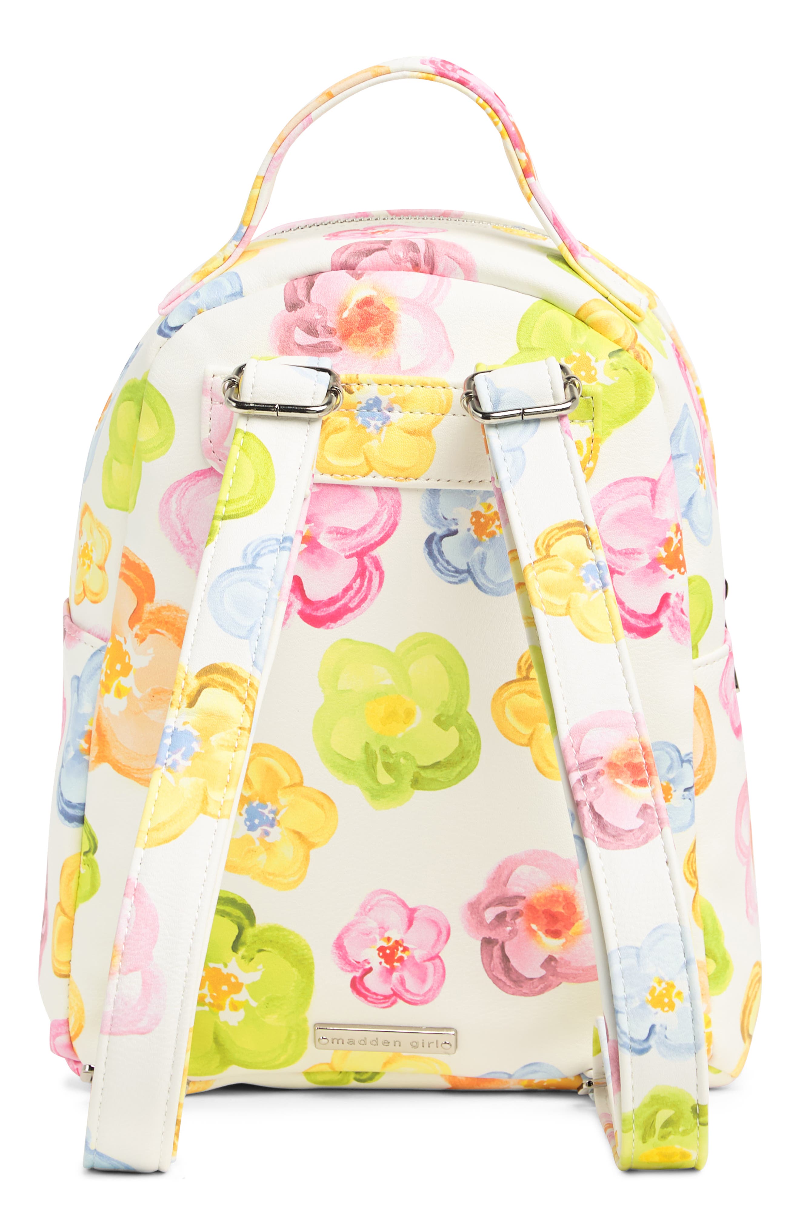 Madden Girl Faux Leather Print Backpack, Alternate, color, 