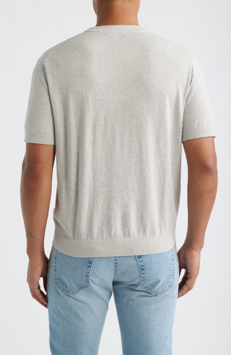 Madewell Cotton Crewneck Sweater T-Shirt, Alternate, color, Heather Pewter