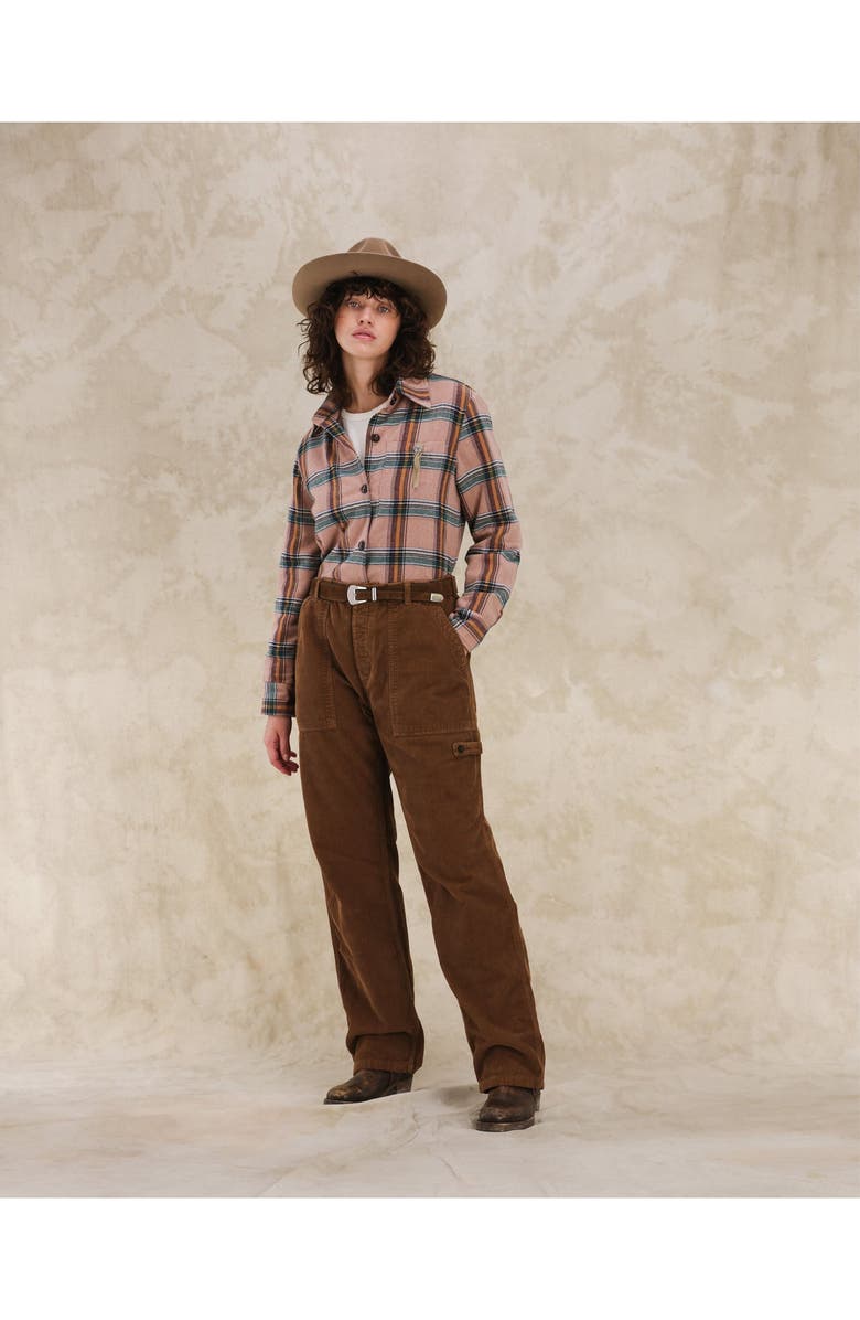 Fortela Vintage Corduroy Fatigue Trousers, Alternate, color, Camel