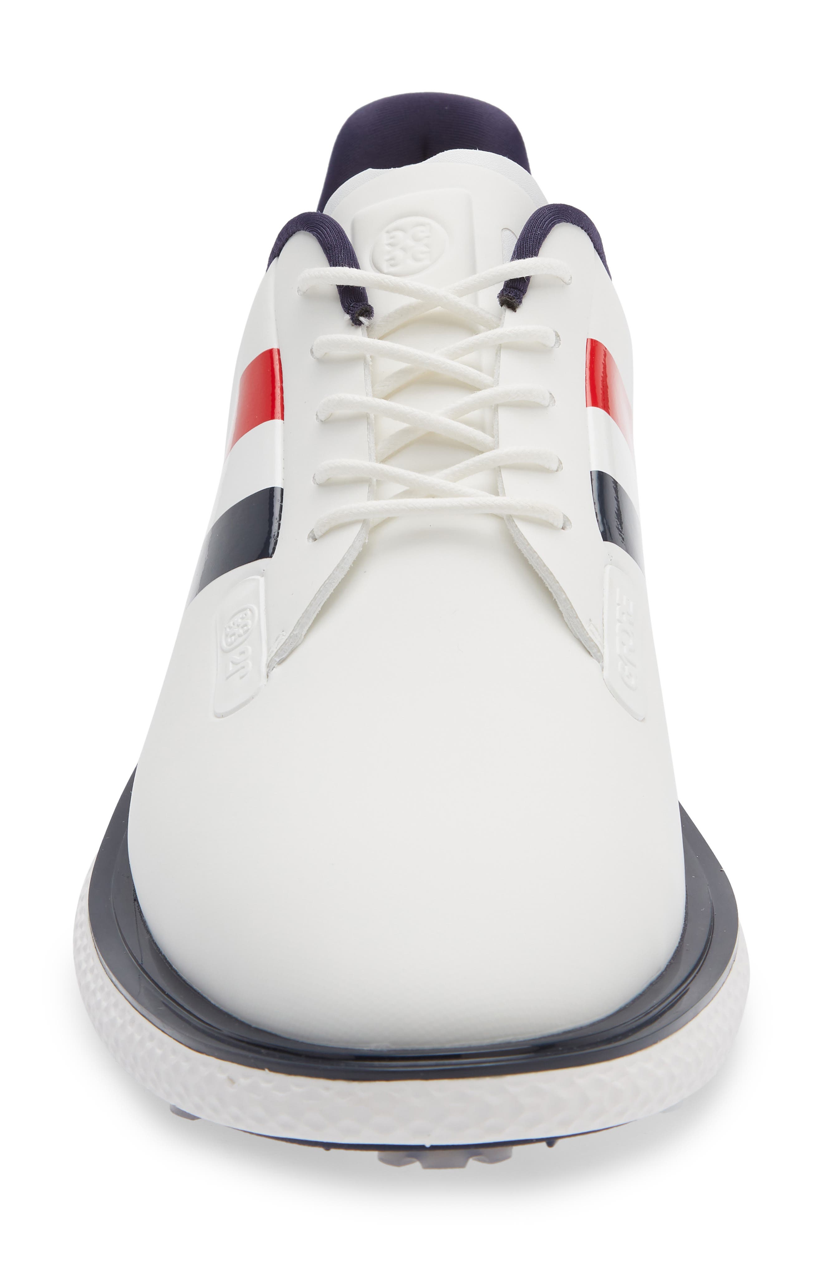 G/FORE Gallivanter Stripe Golf Shoe, Alternate, color, Snow/ Twilight