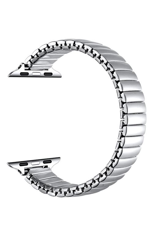The Posh Tech Slink Elastic Stainless Steel Apple Watch® Watchband In Silver