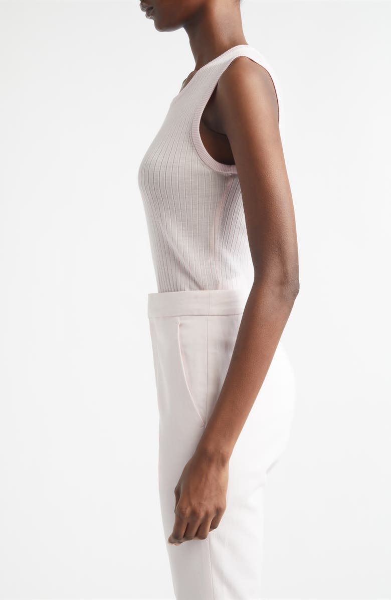 A.L.C. Mick Rib Ultrafine Merino Wool Tank, Alternate, color, Cherry Blossom