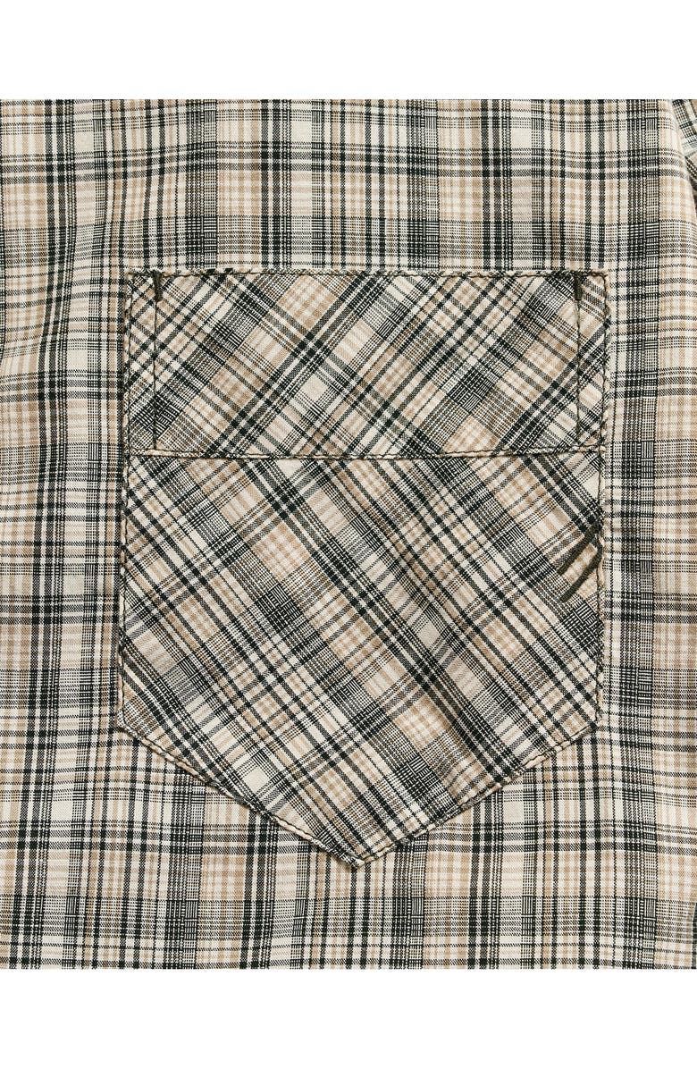 Billy Reid John Standard Fit Plaid Cotton Madras Button-Up Shirt, Alternate, color, Scarab