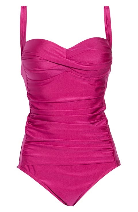 Ruched One-Piece Swimsuit