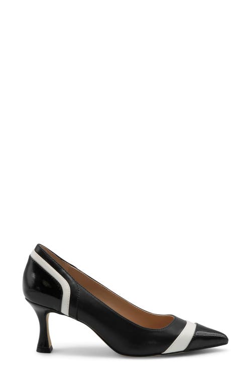 Charles David Aleesha Pointed Toe Pump In Black/white