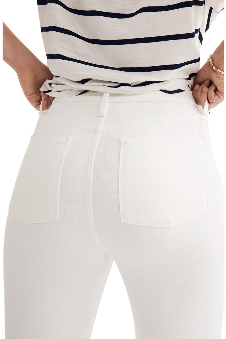 9-Inch High Waist Skinny Jeans, Alternate, color, PURE WHITE