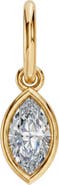 BY ADINA EDEN Lab Grown Diamond Marquise Bezel Dangling Charm 14K