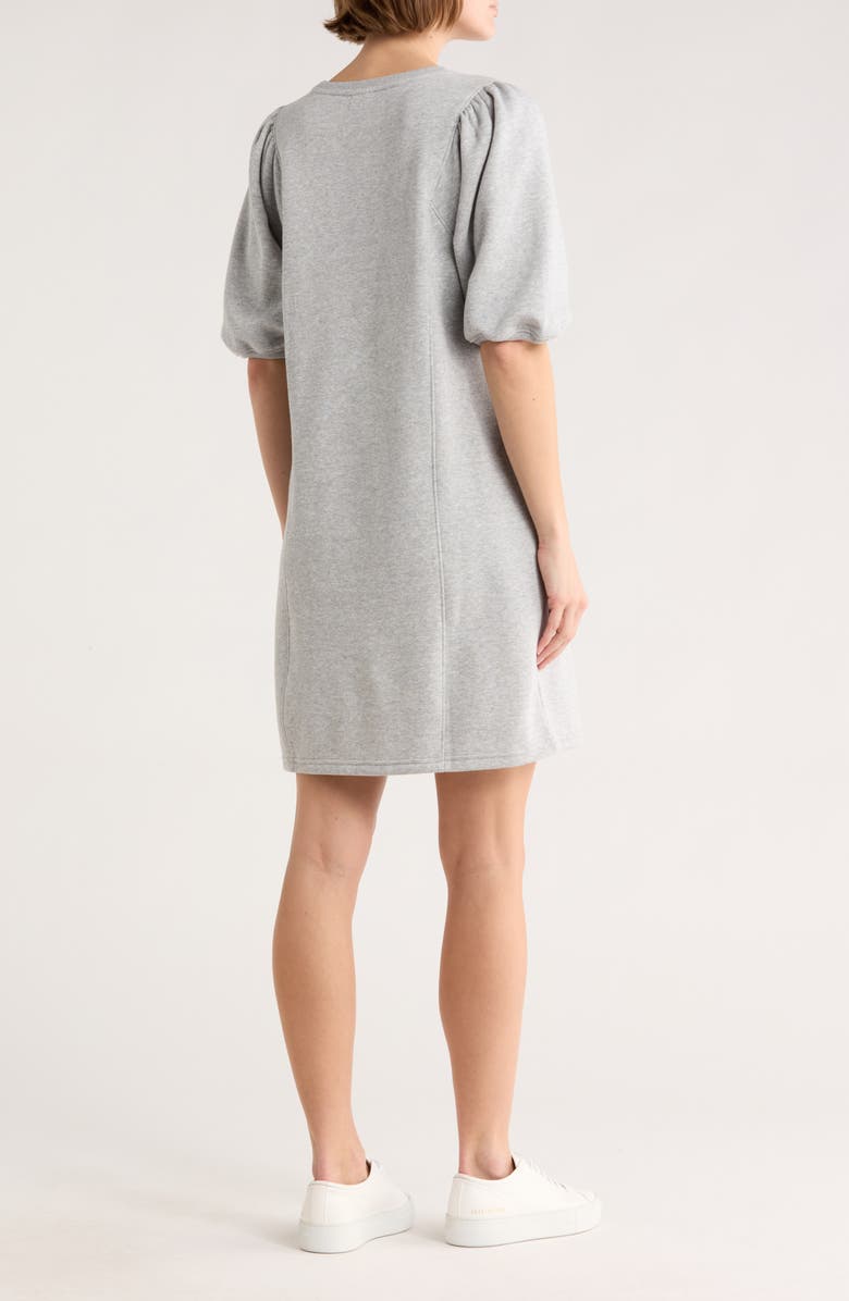 Melrose and Market Puff Sleeve Knit Dress, Alternate, color, Grey Heather
