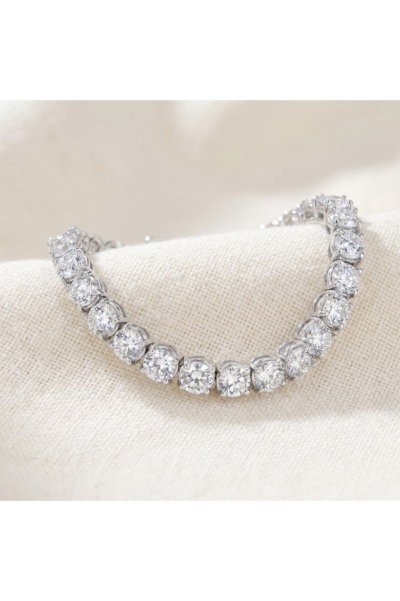 19.00Ct Diamond 21 Gram Tennis Bracelet 14k Gold 7" Lab Grown, Alternate, color, 14k White Gold