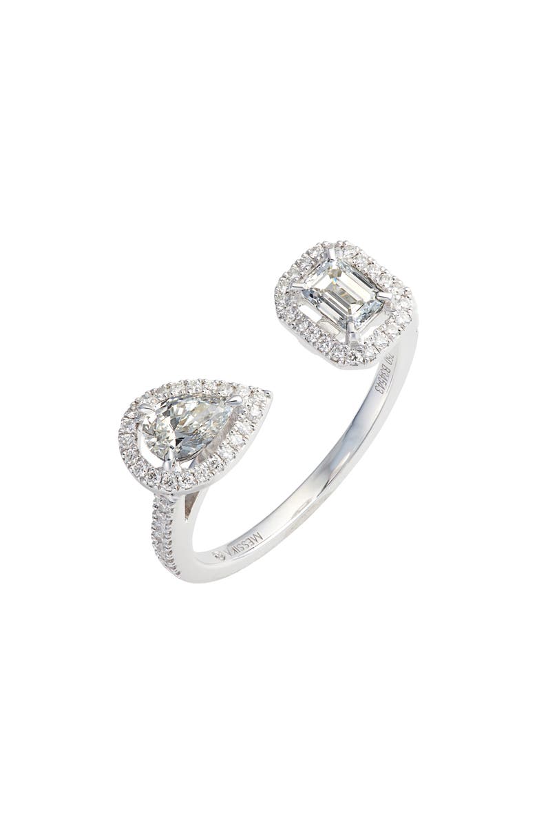 Messika My Twin Diamond Ring, Main, color, White Gold