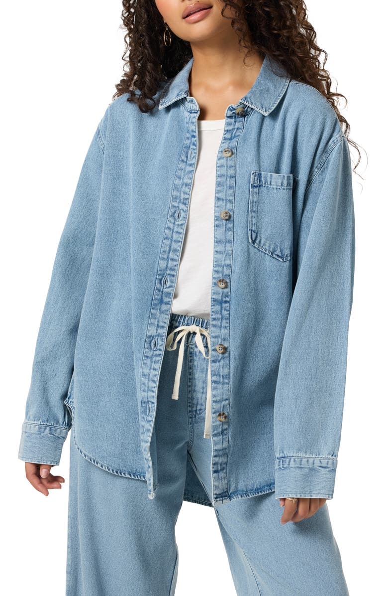O'Neill Sevie Denim Shirt Jacket, Main, color,