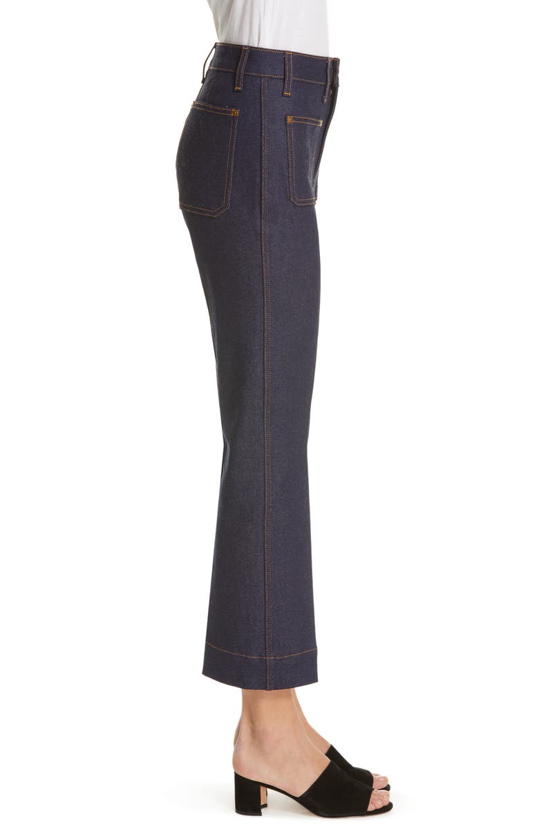 Khaite Raquel Crop Flare Jeans, Alternate, color,