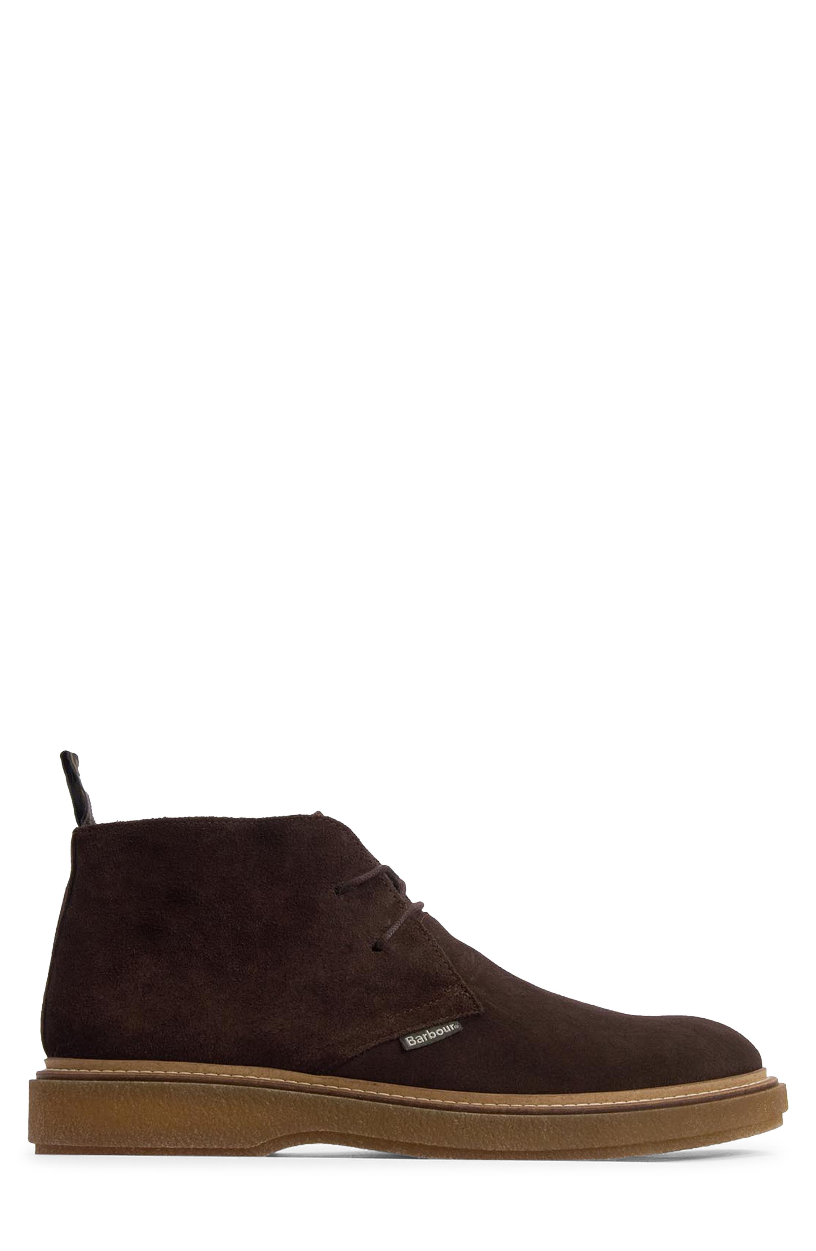 Barbour Blaine Chukka Boot, Alternate, color, Chocolate Suede