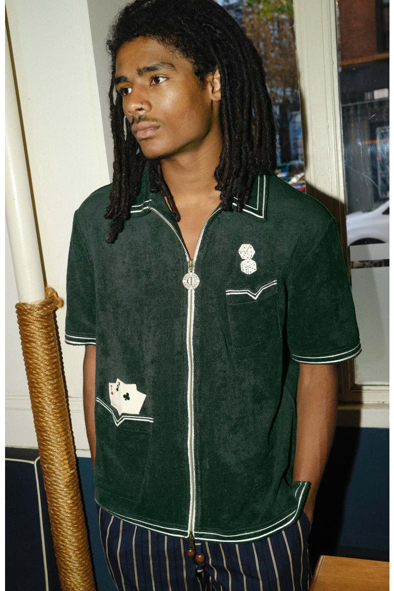 'Vicey Dicey' Cabana, Alternate, color, Green
