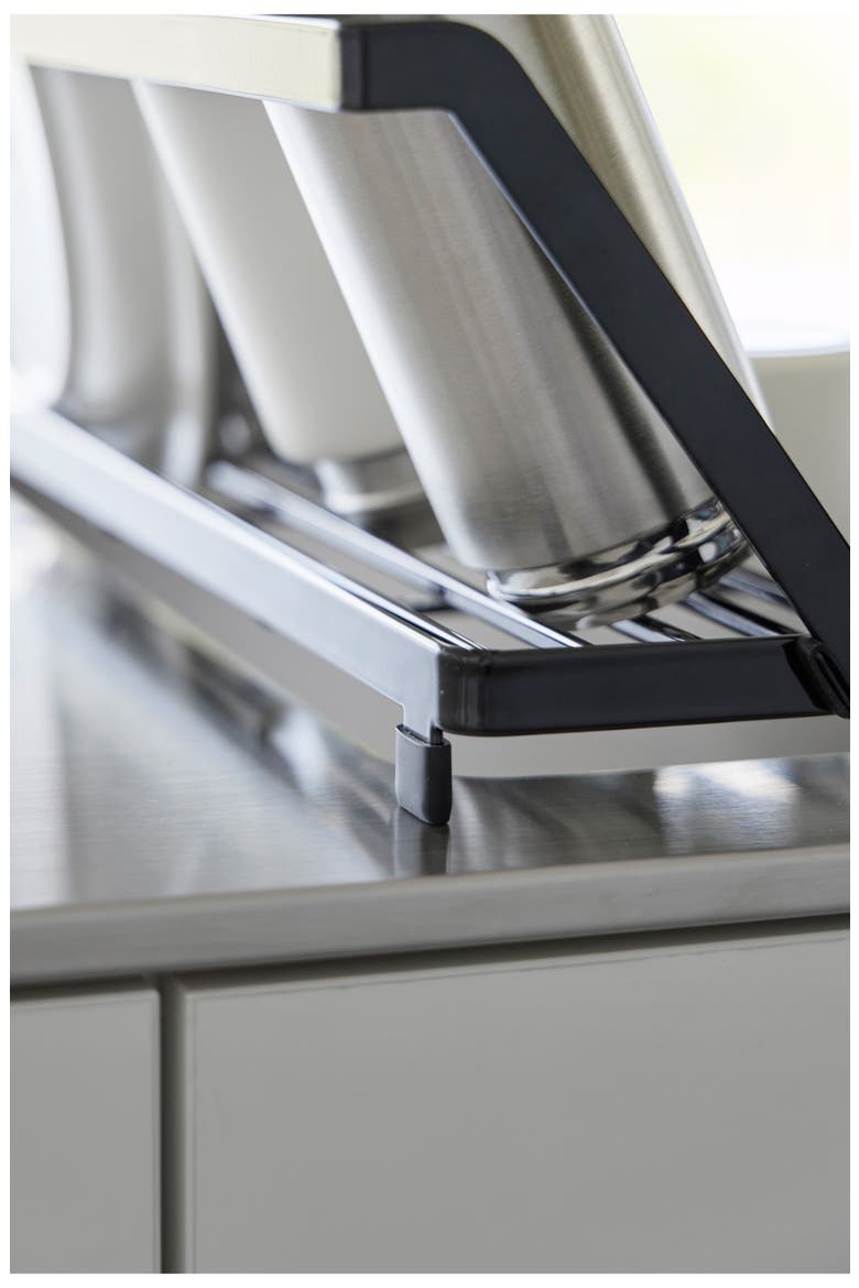 Slim Over-the-Sink Dish Drying Rack, Alternate, color, BLACK