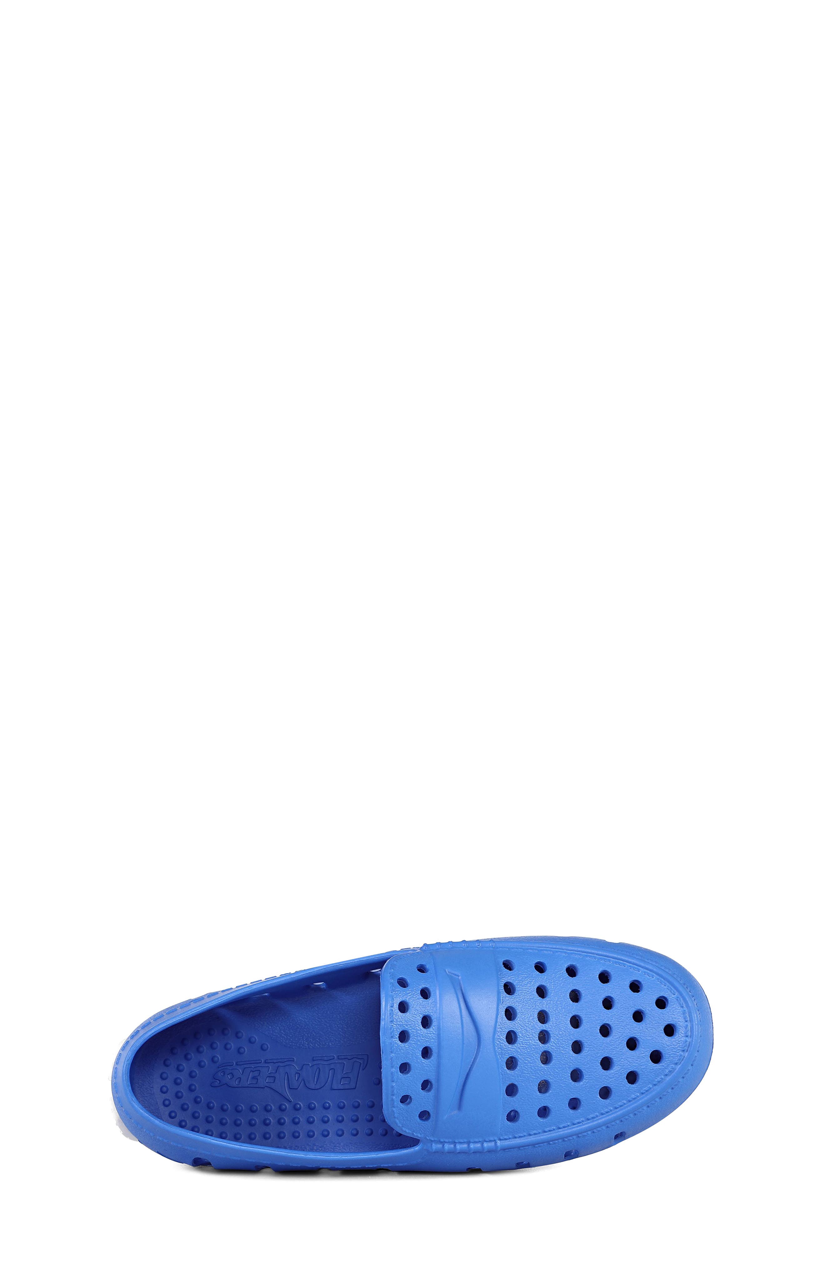 FLOAFERS Kids' Prodigy Waterproof Driver Loafer, Alternate, color, Bright Blue/Bright White
