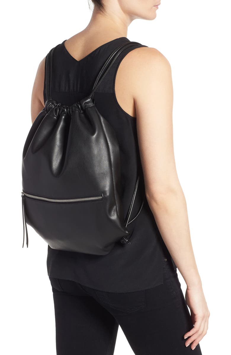 Phase 3 Faux Leather Sling Backpack, Alternate, color,