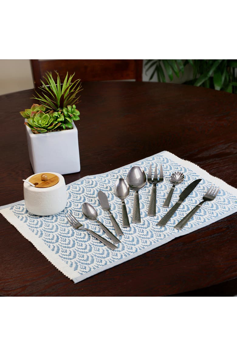 Prato 24 Piece Stainless Steel Flatware Set, Alternate, color, Metallic Silver