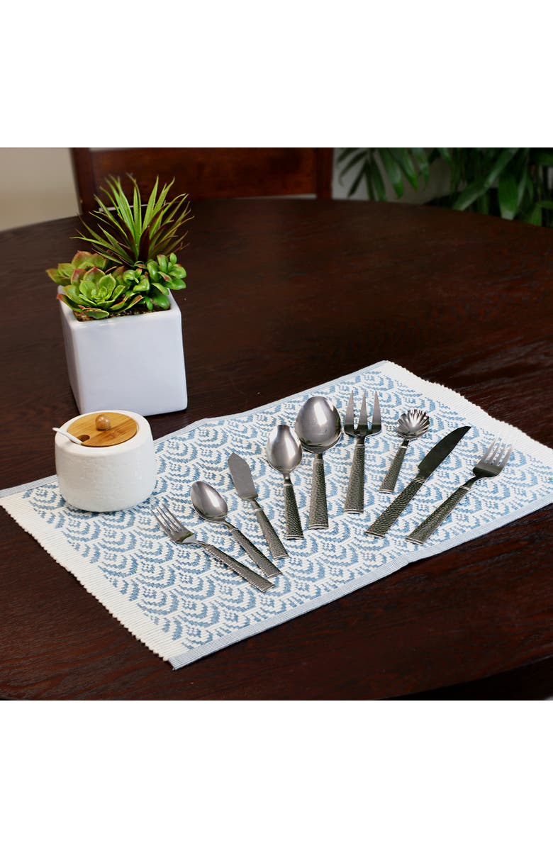 Gibson Prato 24 Piece Stainless Steel Flatware Set, Alternate, color, Metallic Silver