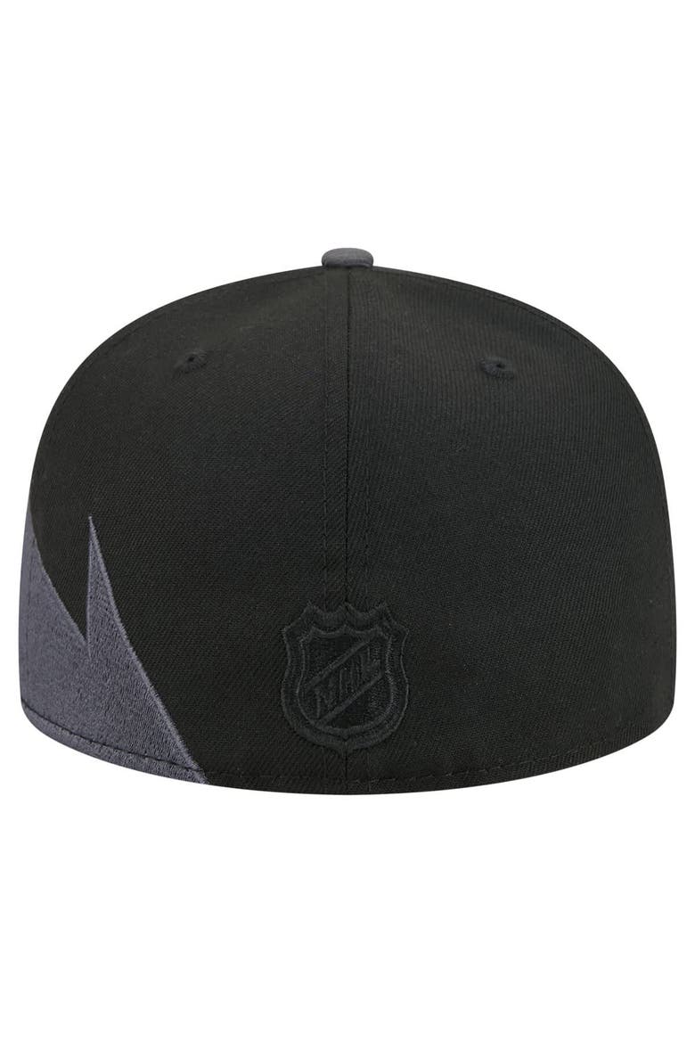 Men's New Era  Black New York Rangers Spikes 59FIFTY Fitted Hat, Alternate, color, Black