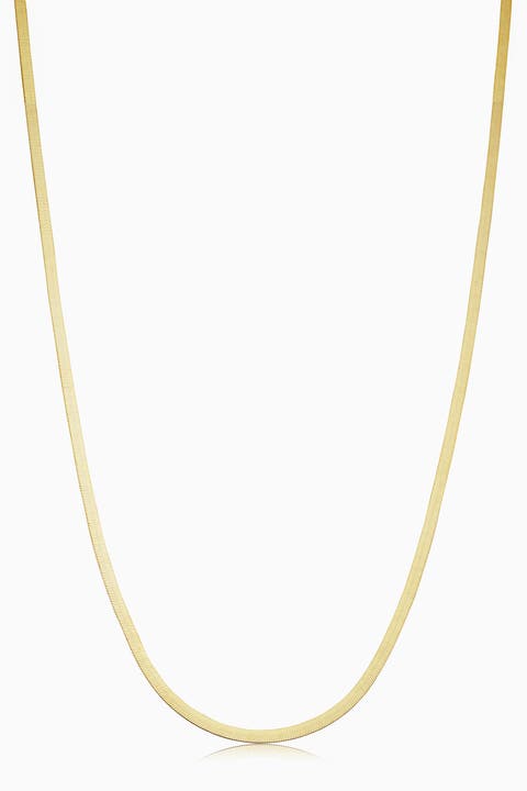14K Yellow Gold Park Avenue Herringbone Choker